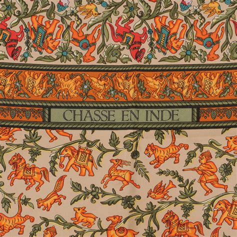 hermes chasse|Hermès Chasse En Inde Silk Scarf .